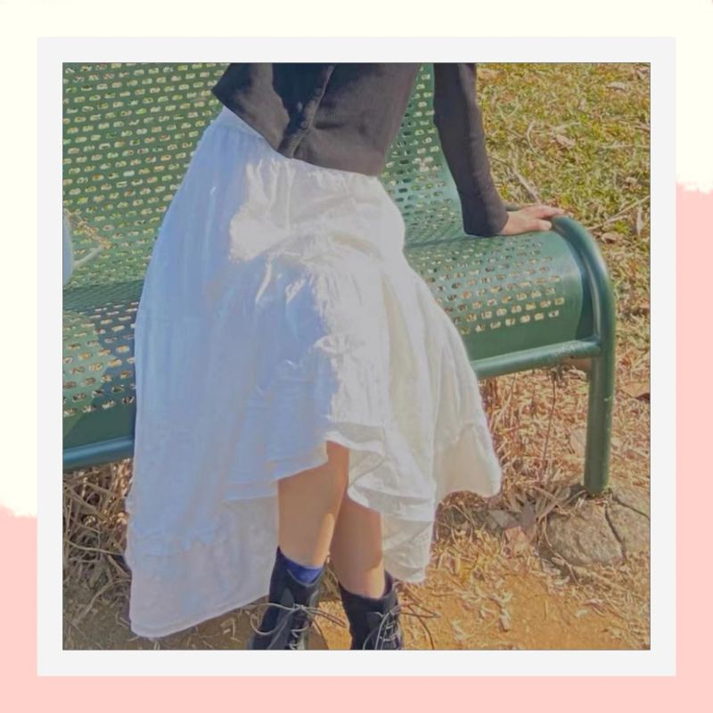 Chân váy dài xếp tầng bánh bèo dễ thương phòng cách hàn quốc,chân váy rời dài bigsize chữ a dành cho người mập chun 10