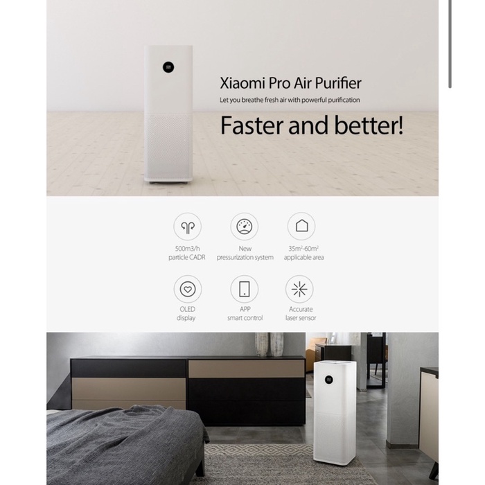 Máy Lọc Không Khí Thông Minh Xiaomi 4 Pro-Pro H | Xiaomi Mi Air Purifier 4 Pro-Pro H | Loc Khong Khi Xiaomi 4 Pro/Pro H