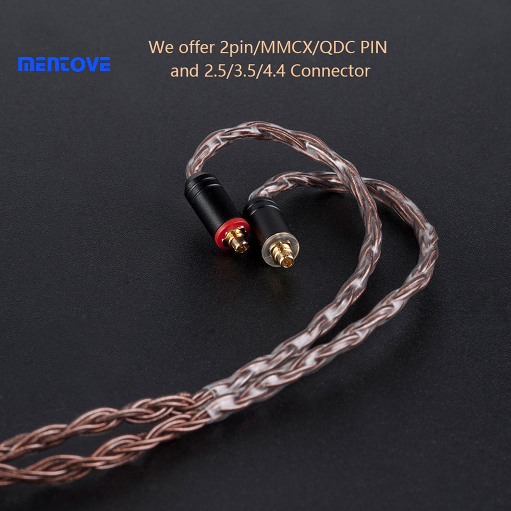 Dây cáp tai nghe 16 lõi đồng 2.5/3.5/4.5mm Mmcx/2pin/Qdc chuyên dụng
