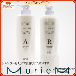 Combo gội xả dành cho da dầu và chống rụng muriem scalp a-r 660ml x2