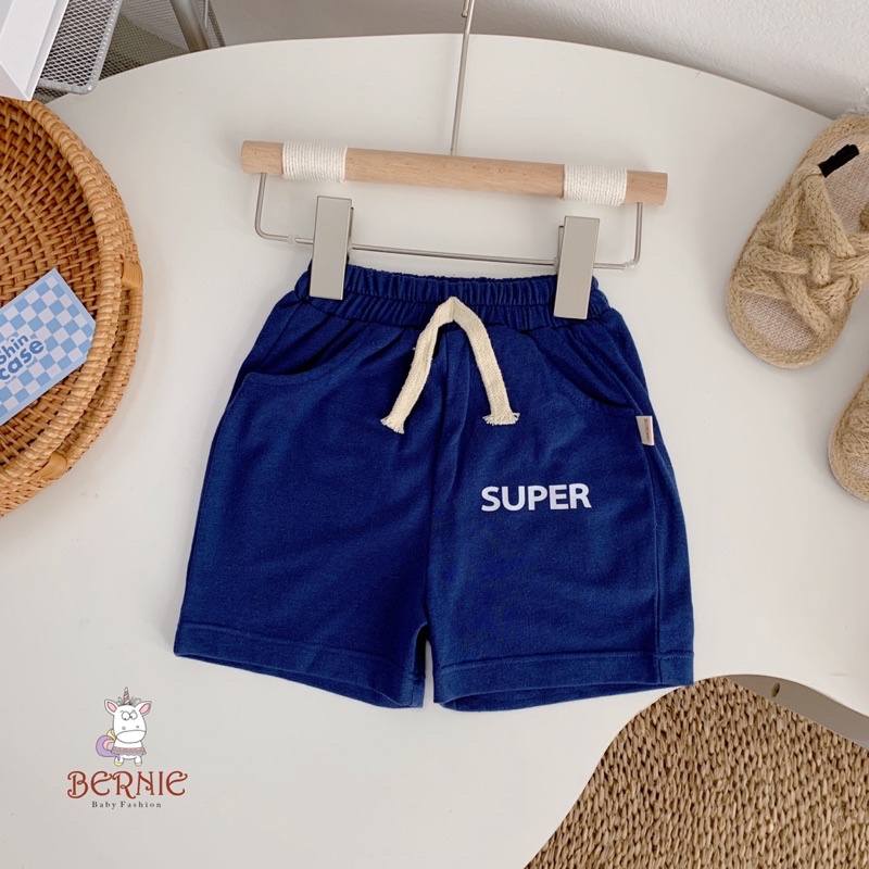 Quần short cotton SUPER bé trai-MS29