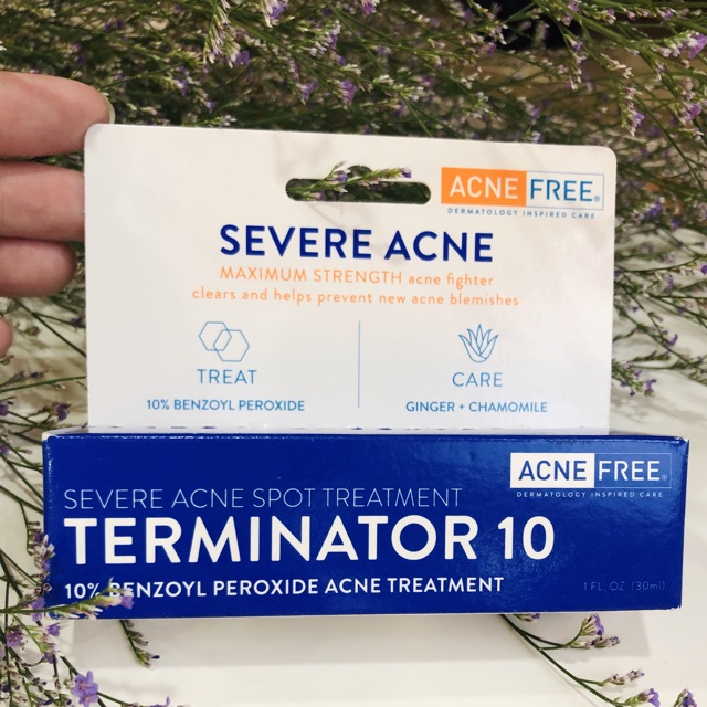 Kem giảm mụn AcneFree Terminator 10 (Benzoyl Peroxide 10%)