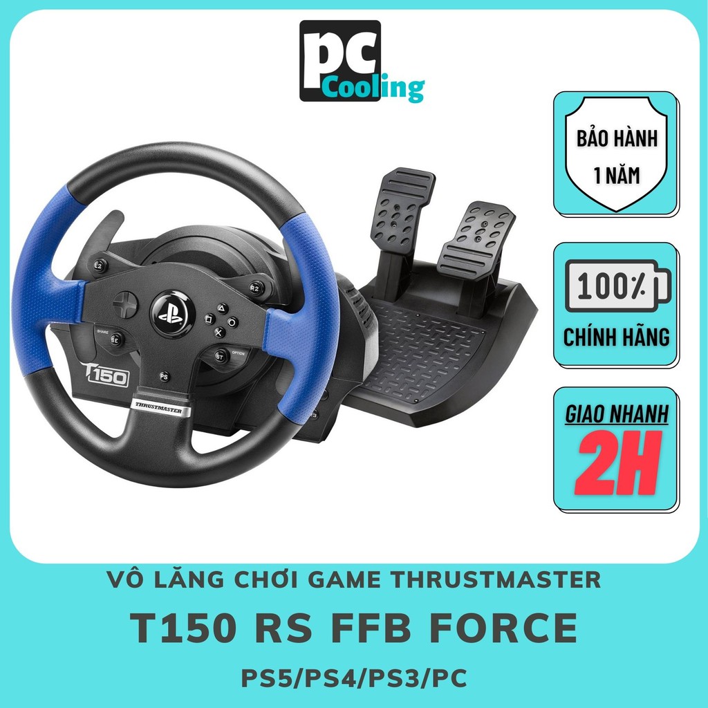 Vô lăng chơi game ThrustMaster T150 Rs FFB Force Feedback (PS3/ PS4 / PS5 / PC)