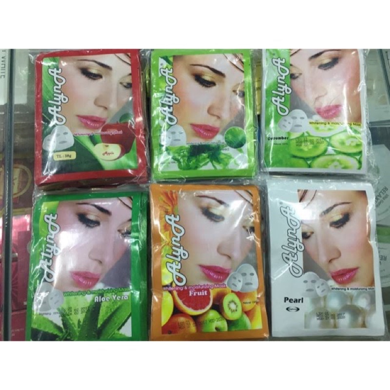 10 bịt đắp mặt nạ Alyna bùn/trái cây / nha  đam /rong biển /dưa leo