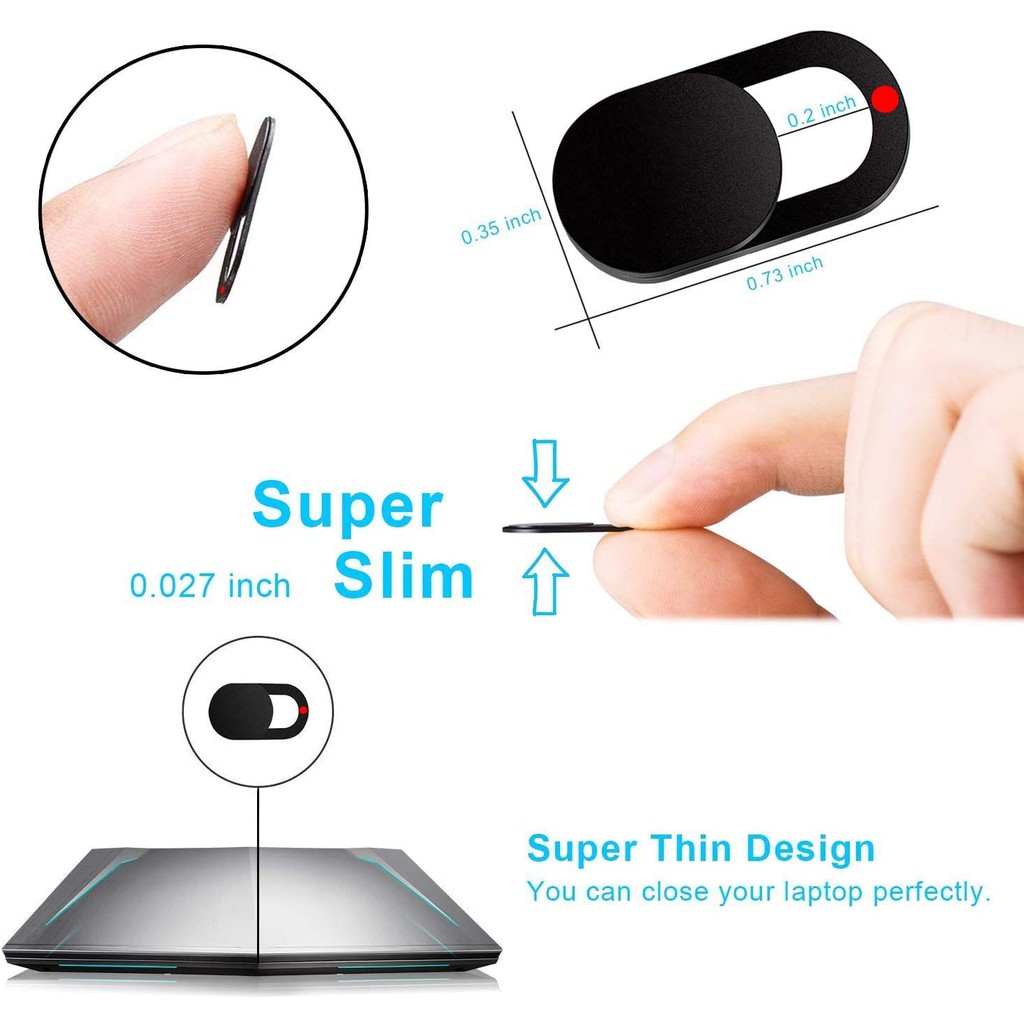 SGALAS Web cam Cover Laptop Camera Slider Ultra-Thin Privacy Protector