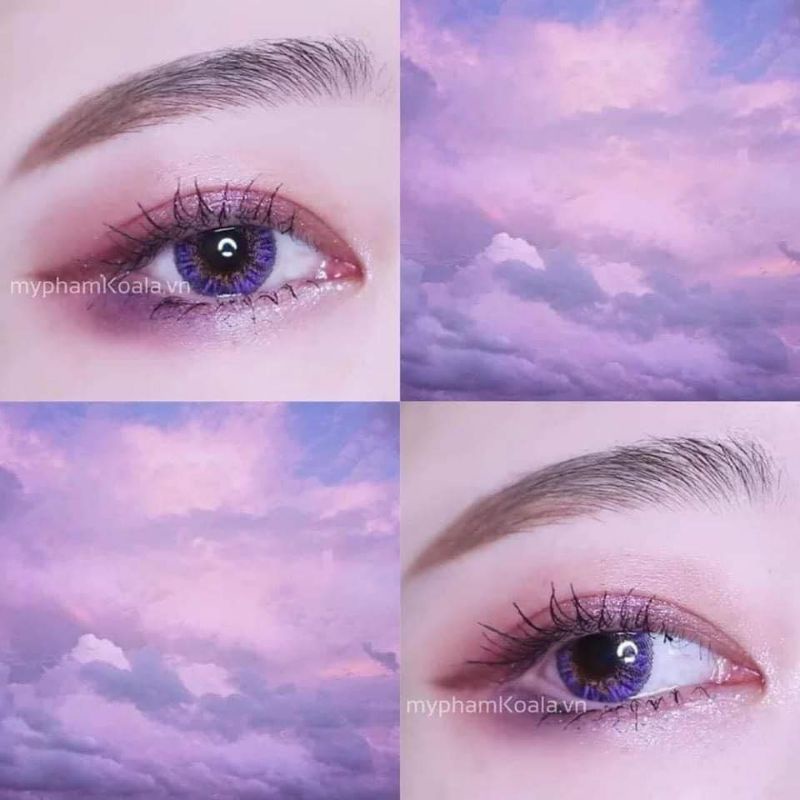 Mẫu Lens Violet  - Kính áp trong màu tím  ( 0 độ )