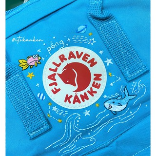 Balo Kanken Đi Học Unisex Thêu Little Ocean