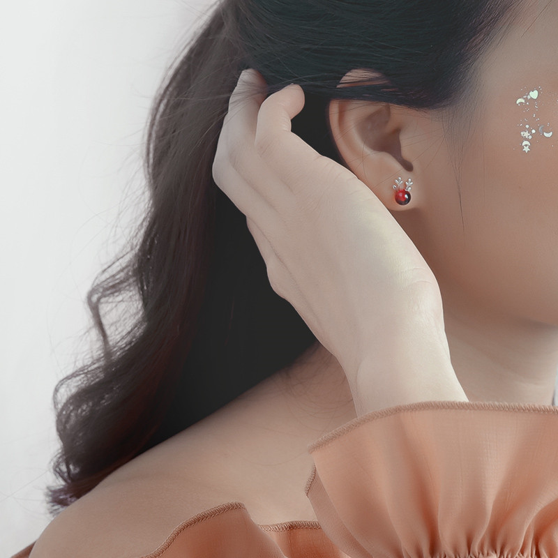 Bông Tai Đính Đá Xinh Xắn Dành Cho Nữ