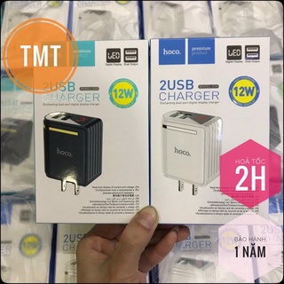 Cốc Sạc nhanh Hoco C39 có màn hình LED 2 cổng, sạc nhanh 2.4A 12W - CHÍNH HÃNG