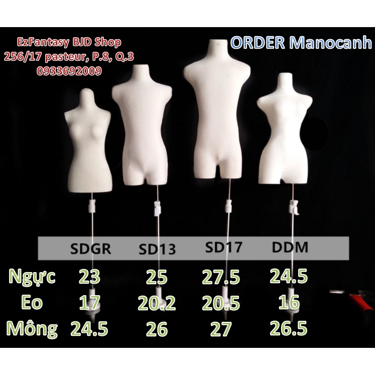 Manocanh búp bê BJD