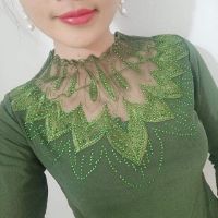 Áo ren thêu đá