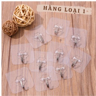 Móc Dán Tường Chịu Lực - Siêu Dính - Siêu Tiện Lợi - Thông Minh - Trong suốt 1 Móc