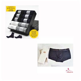 Combo 10 đôi tất & hộp 03 quần hm