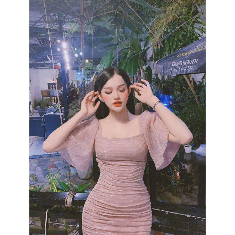 [ xả kho ] MiD Đầm body ôm co giãn tốt V1146 Mie Design kèm ảnh thật