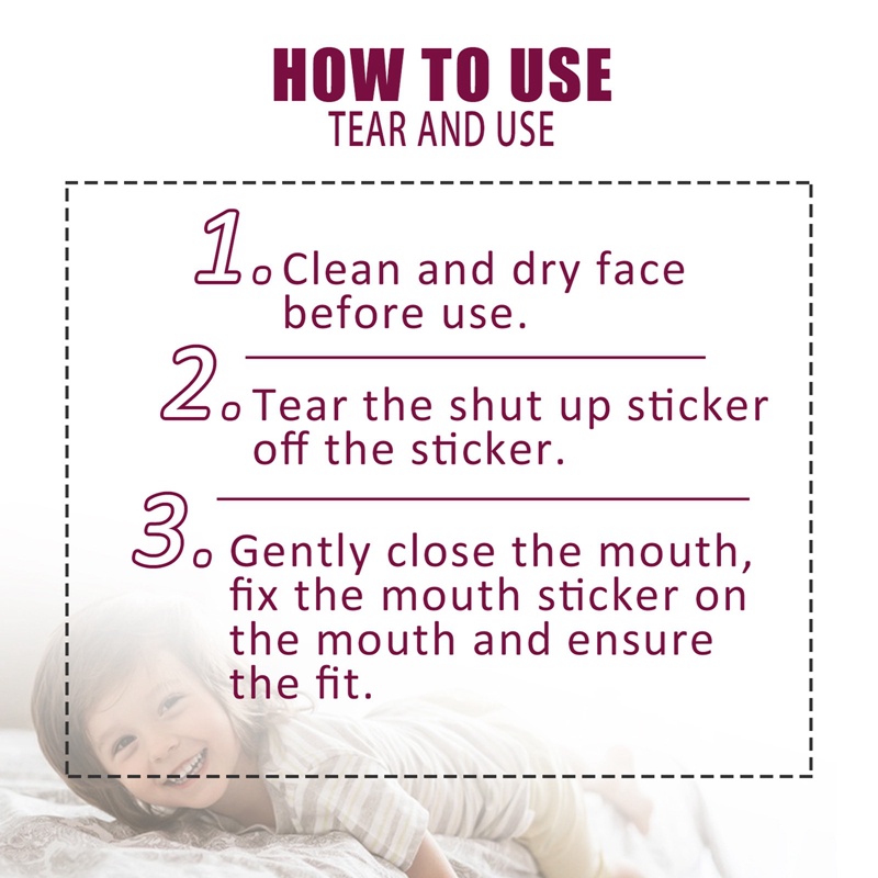 Miếng Dán Chỉnh Miệng Chống Ngáy Khi Ngủ Tiện Dụng