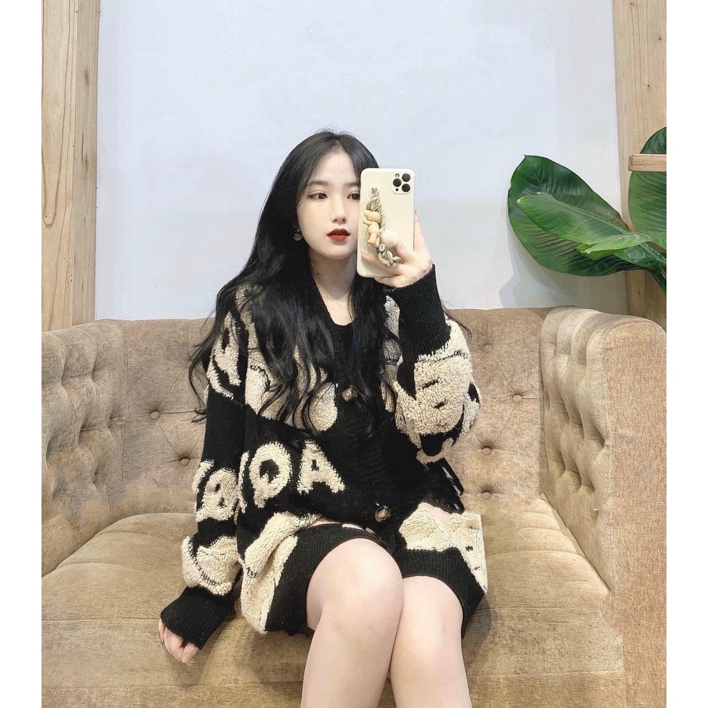 Cardigan Nữ Dày Dặn, Áo Khoác Len 2 Màu Siêu Hàn Quốc | BigBuy360 - bigbuy360.vn