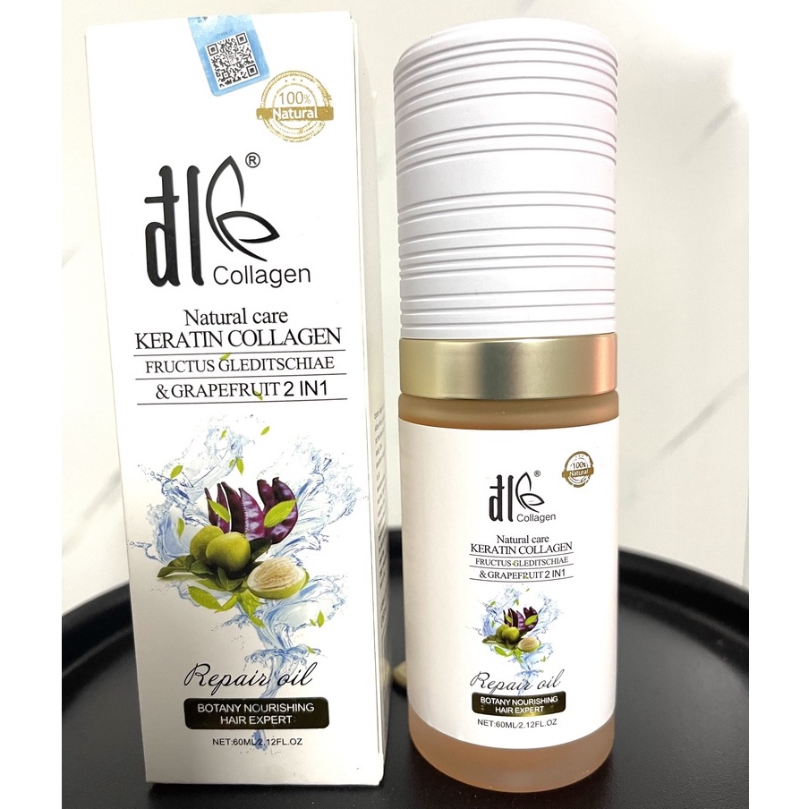 Tinh dầu dưỡng tóc ( mới nhất 2021) ĐL COLLAGEN bảo vệ, phục hồi tóc hư tổn từ sâu bên trong do sử dụng hóa chất