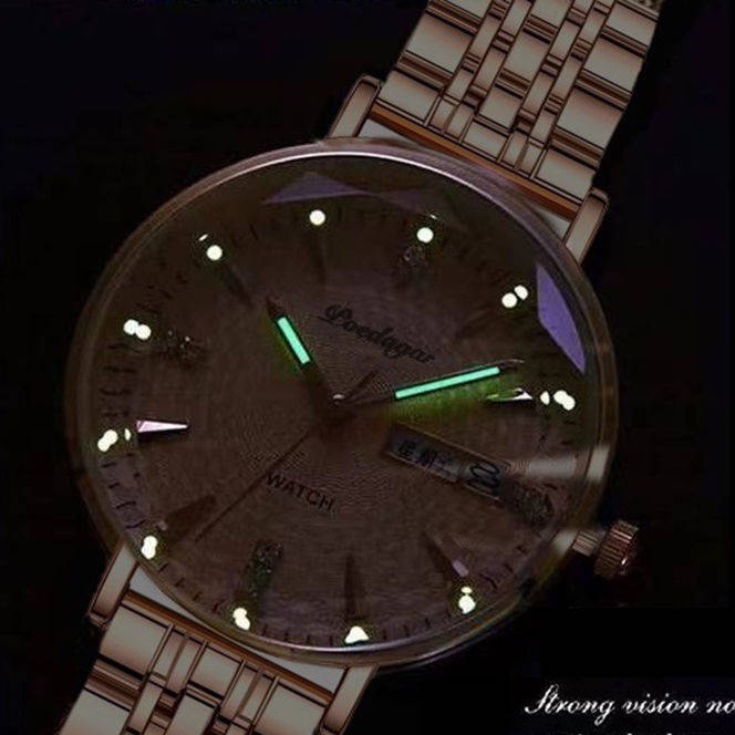 Đồng hồ cơ tự động phát sáng chống thấm nước phong cách Thụy Sĩ sang trọng cho nữ