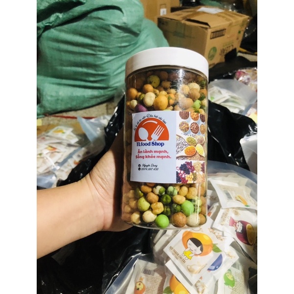 500gr Đậu phộng da cá mix vị thơm ngon