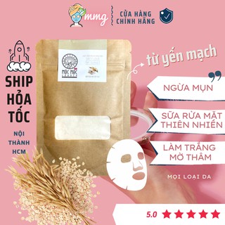 Bột Yến Mạch Mịn Mộc Mạc Garden Loại 1 Nguyên chất Handmade dạng túi giấy 100gram