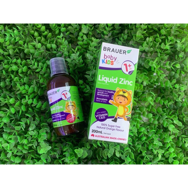 Siro bỠsung kẽm liquid zinc baby kids- brauer - úc