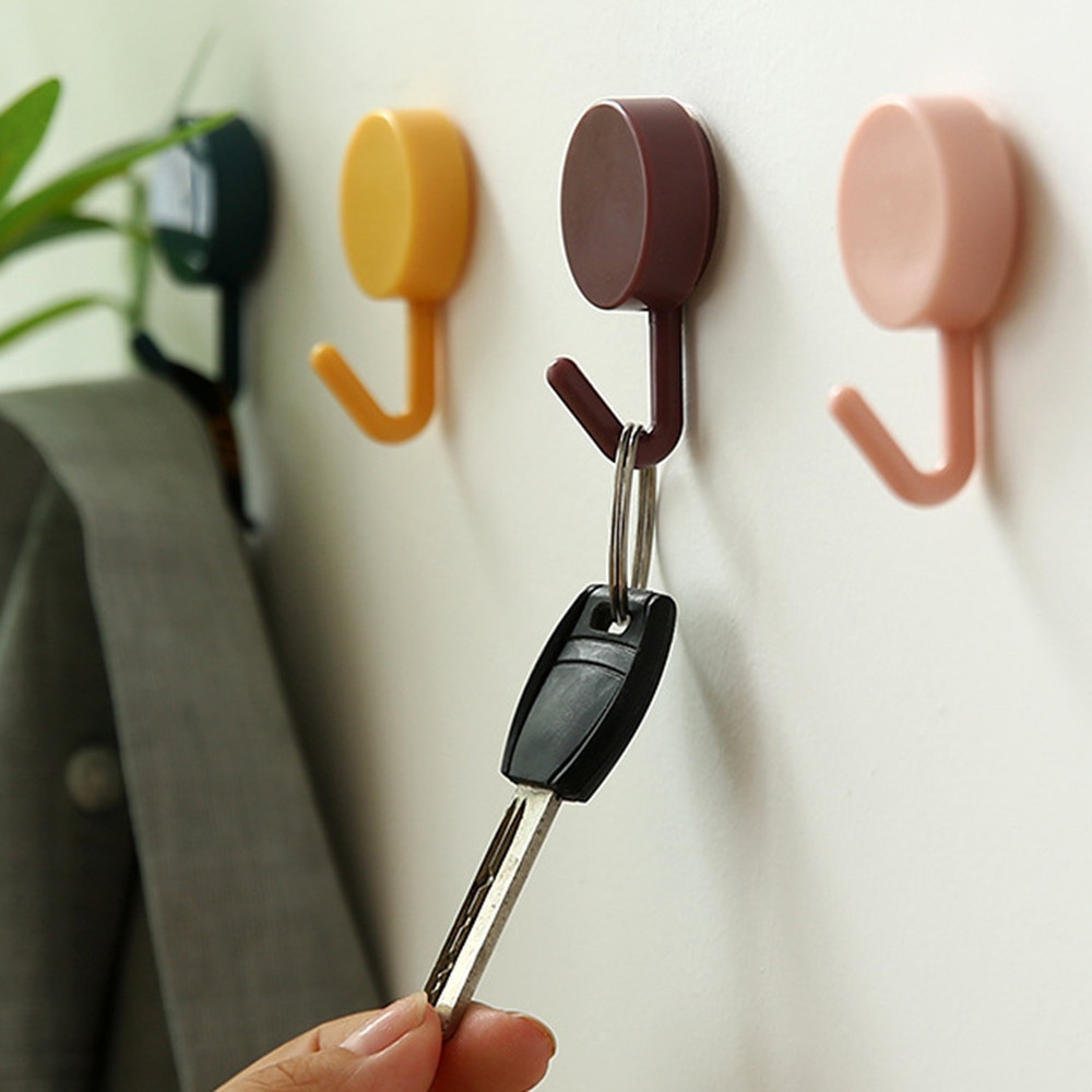 Set 5 móc treo đồ gắn tường không thấm nước siêu dính xinh xắn tiện dụng cho nhà bếp