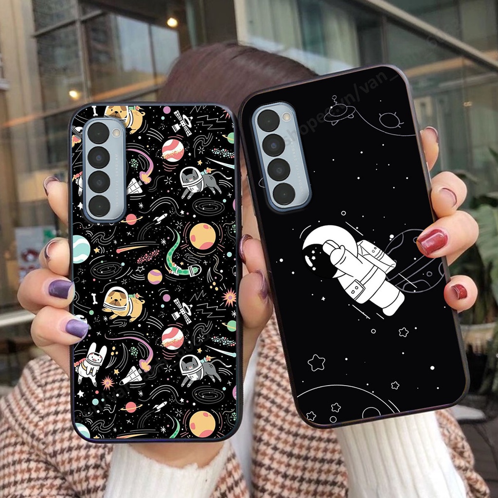 Ốp Oppo Reno4 /  Reno4 Pro / Reno 4 hình bầu trời, phi hành gia đẹp, ốp lưng điện thoại oppo viền dẻo cao cấp