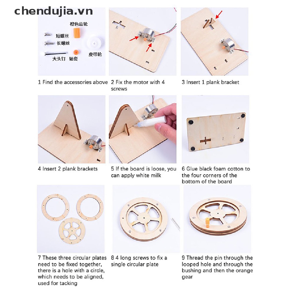 Máy Phát Điện Quay Tay Thí Nghiệm Vật Lý DIY Thiết Thực Cho Học Sinh