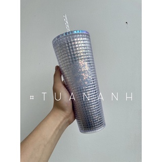 [Chính hãng] Ly Starbucks Studded Grid 2021 709ml - Studded Cup 24oz
