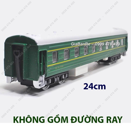 MÔ HÌNH TOA TÀU KHÁCH ĐƯỜNG SẮT 24CM - 7771