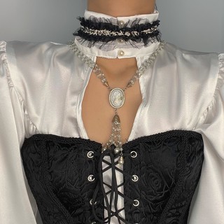 Dây đeo sát cổ Choker Ren Đen