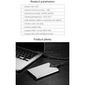 Hộp đựng ổ cứng HDD Box ssk 2.5 Sata She-v315(300)- Hỗ Trợ Lên Đến 5Gb - Chính Hãng 100%, Full Box | BigBuy360 - bigbuy360.vn