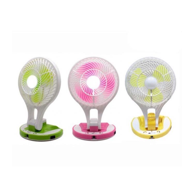 ,  QUẠT SẠC TÍCH ĐIỆN MINI KÈM ĐÈN LED HIỆU JR 5580