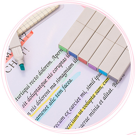 Set 6 bút dạ quang xinh xắn tiện dụng