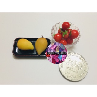 Xoài,cà chua (tự làm) -miniature, phụ kiện búp bê