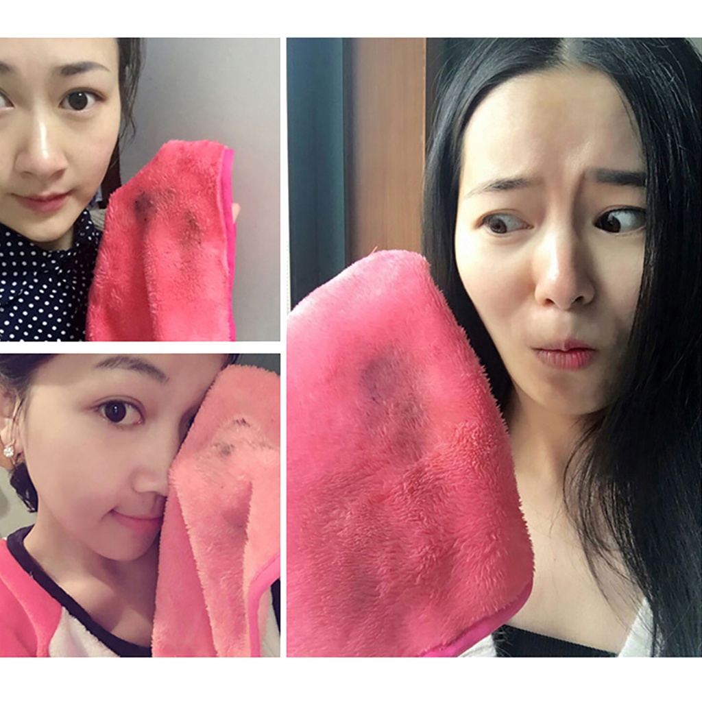 [Hàng mới về] Khăn tẩy trang 18x40cm có thể tái sử dụng tiện lợi