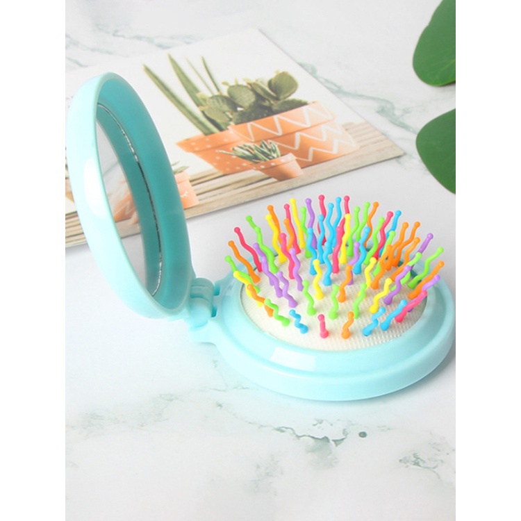 Gương Lược Mini Gấp Gọn Bỏ Túi Tiện Dụng | Chenglovehairs YR