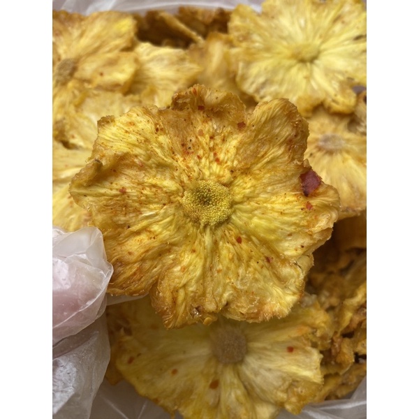 500G Thơm mật sấy muối ớt không đường hàng nhà làm không chất bảo quản