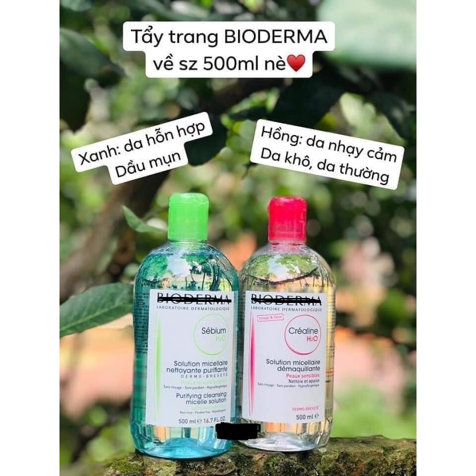 NƯỚC TẨY TRANG BI.ODERMA XANH - HỒNG