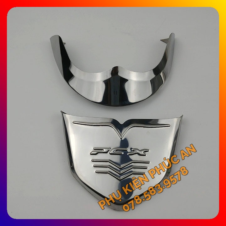 Bộ ốp mỏ đuôi dè INOX xe PCX - chỉ mũi chắn bùn trước sau che mõm 2014 2015 2016 2017 2018 2019 2020 2021 2022 2023