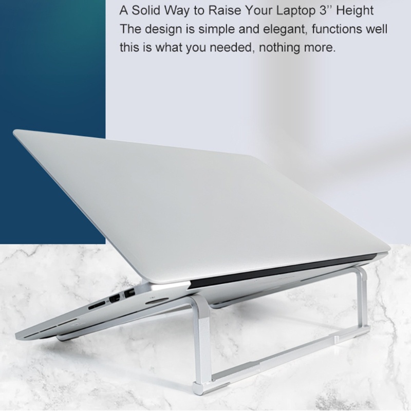 Giá Đỡ Laptop / Máy Tính Bảng Bằng Hợp Kim Nhôm Có Thể Gấp Gọn Tiện Dụng