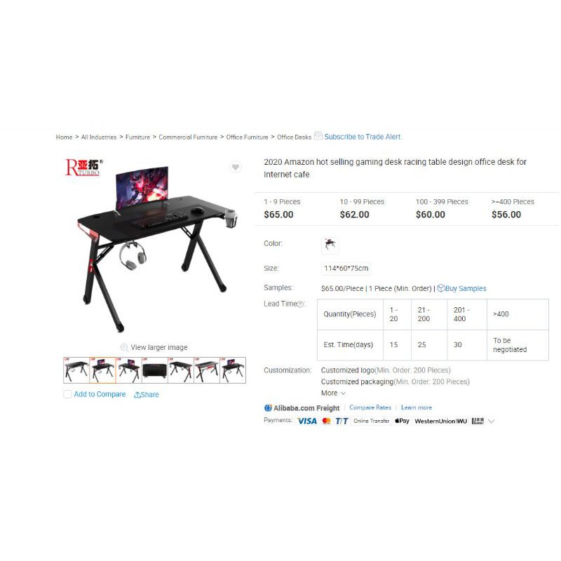 [Zeus Gaming Desk] - Bàn Gaming Y, Bàn Làm việc Xịn mà Rẻ cực Kool Best selling Amazon - Nội thất phòng làm việc. | BigBuy360 - bigbuy360.vn