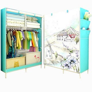 TỦ VẢI 3D - 2 BUỒNG 6 NGĂN