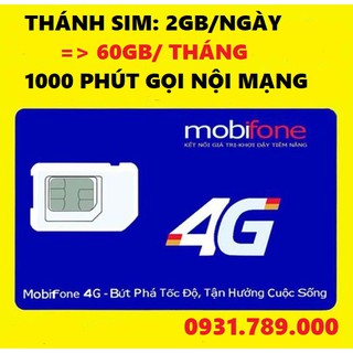 [SIM DATA] 2GB/ NGÀY + MIỄN PHÍ GỌI NỘI MẠNG DƯỚI 20 PHÚT + 50 PHÚT NGOẠI MẠNG