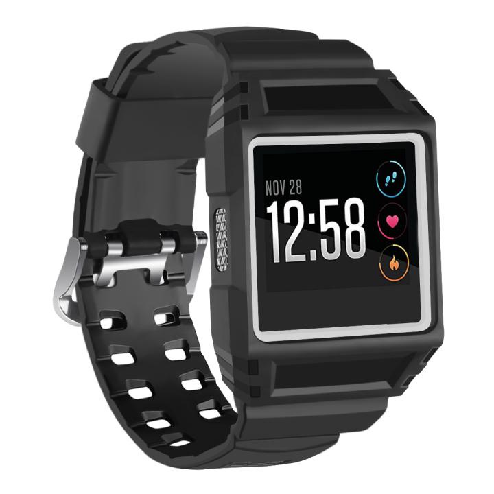 Đồng Hồ>Phụ kiện đồng hồ>Dây đồng hồĐồng hồ thông minh Fitbit ionic dây đeo tay dây đeo tay thể thao dây đeo đồng hồ silicone được tích hợp vỏ chống thấm nước và thoáng khí