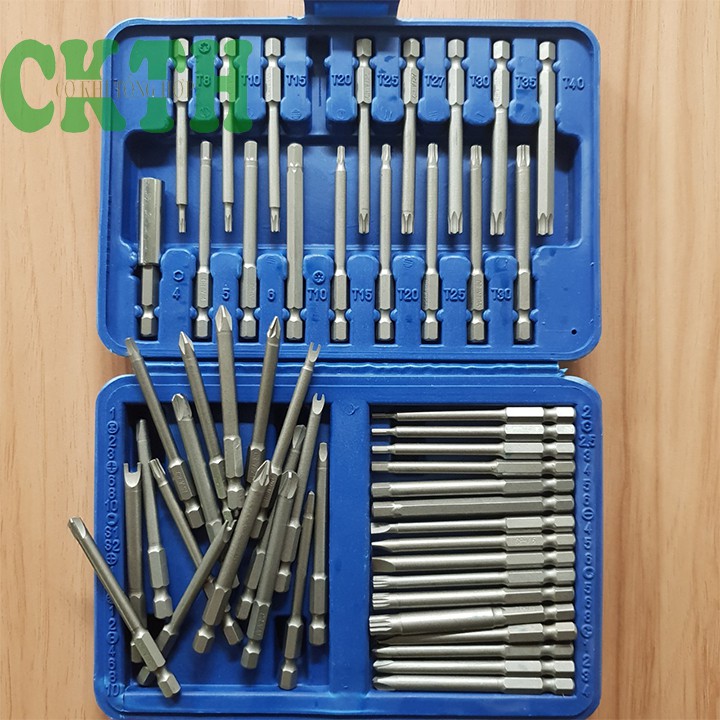 Bộ mũi tô vít đa năng chuôi lục giác 6.35mm 50 chi tiết cho máy khoan