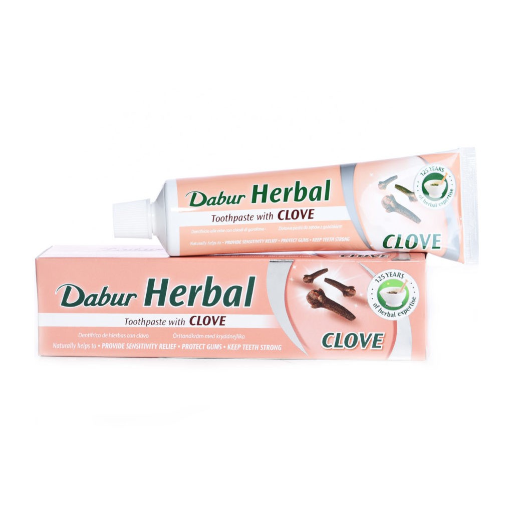 (MUA 1 tặng 1) Kem đánh răng Dabur Herbal - Đinh Hương tặng bàn chải đánh răng