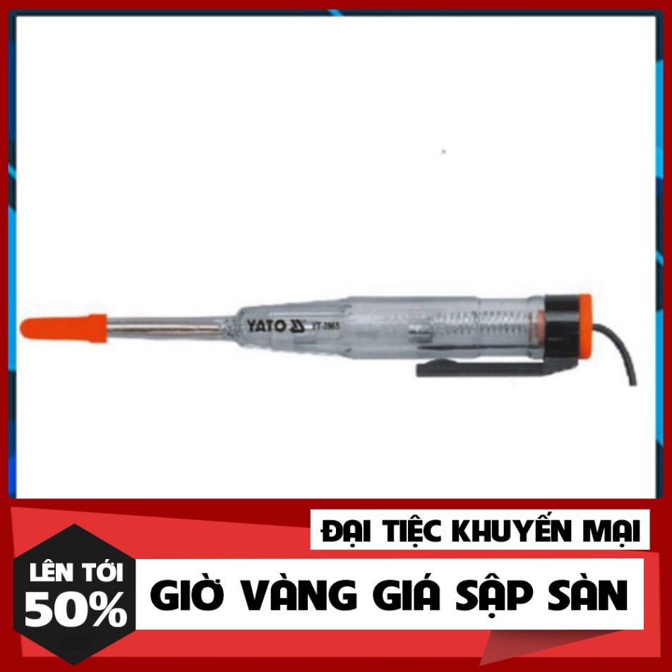 [ Dụng Cụ Số Pro ]. Đồ Nghề Yato Balan. Bút thử điện có đèn Led Yato YT-2865