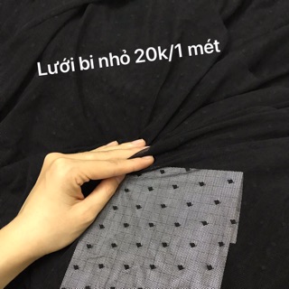 Lưới bi đen nhỏ sale 15k/m