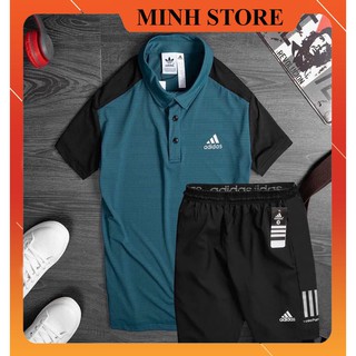 Bộ Thể Thao Nam thun lạnh Mặc ở Nhà DASáo Cổ Đức 2 Màu, Hàng Xuất Dư loại 1 Mới Nhất Hè 2021  BA01 MINHSTORE66